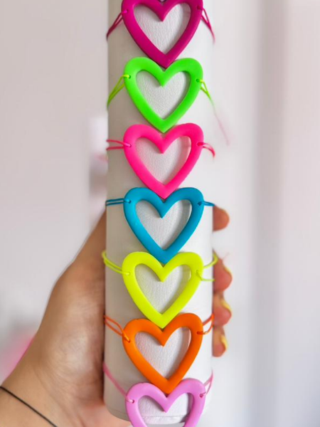 Pulsera corazon hueco