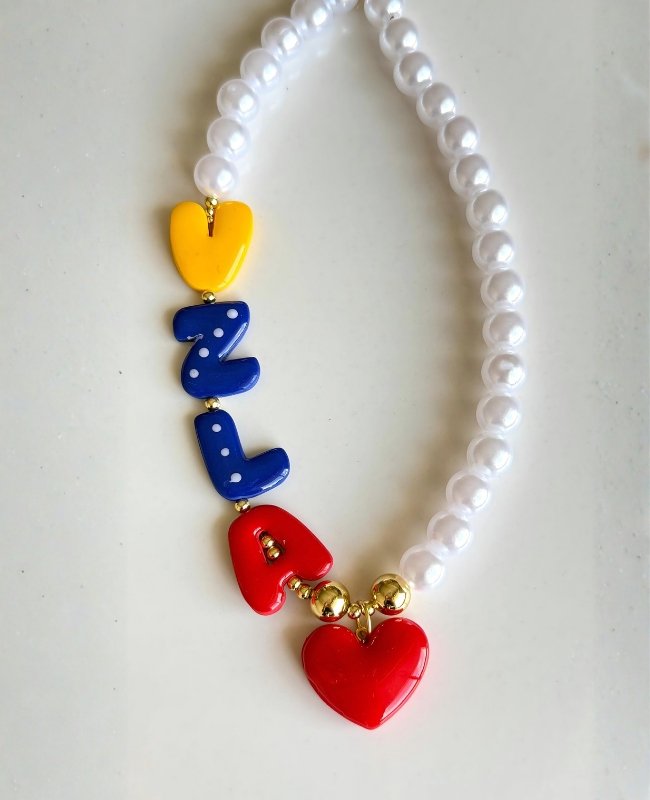 Collar vzla con perlas 