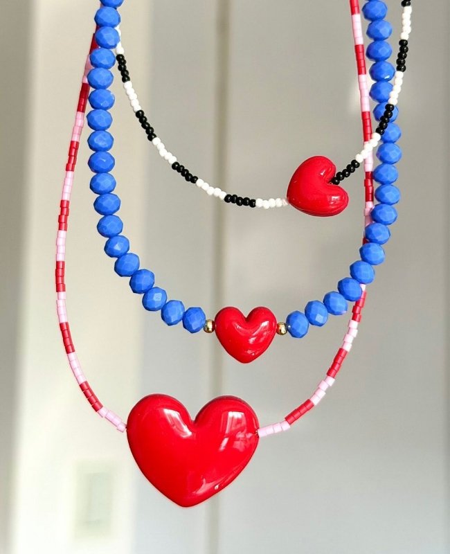 Collares mini corazon 