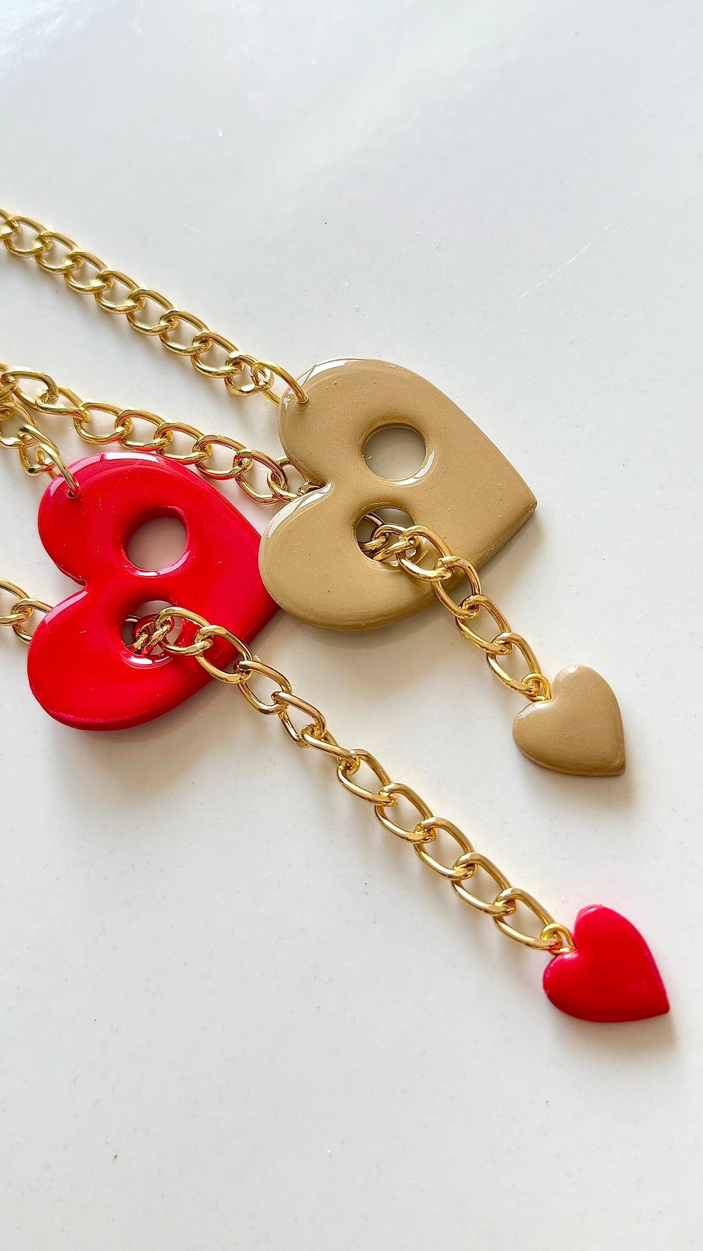 Collar corazon ajustable 