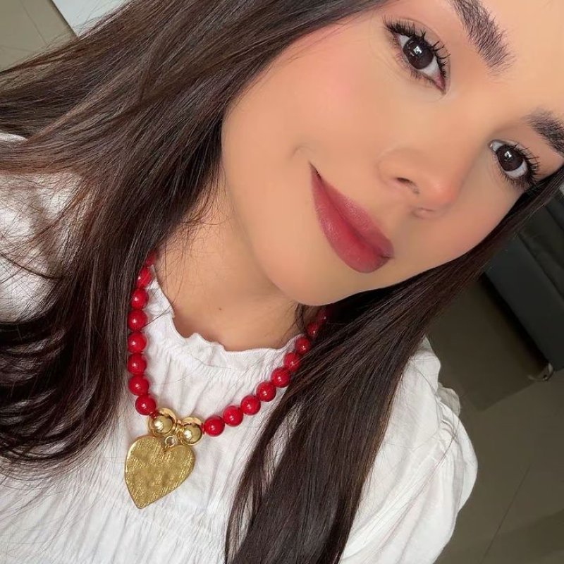 Collar dije maxi corazón 